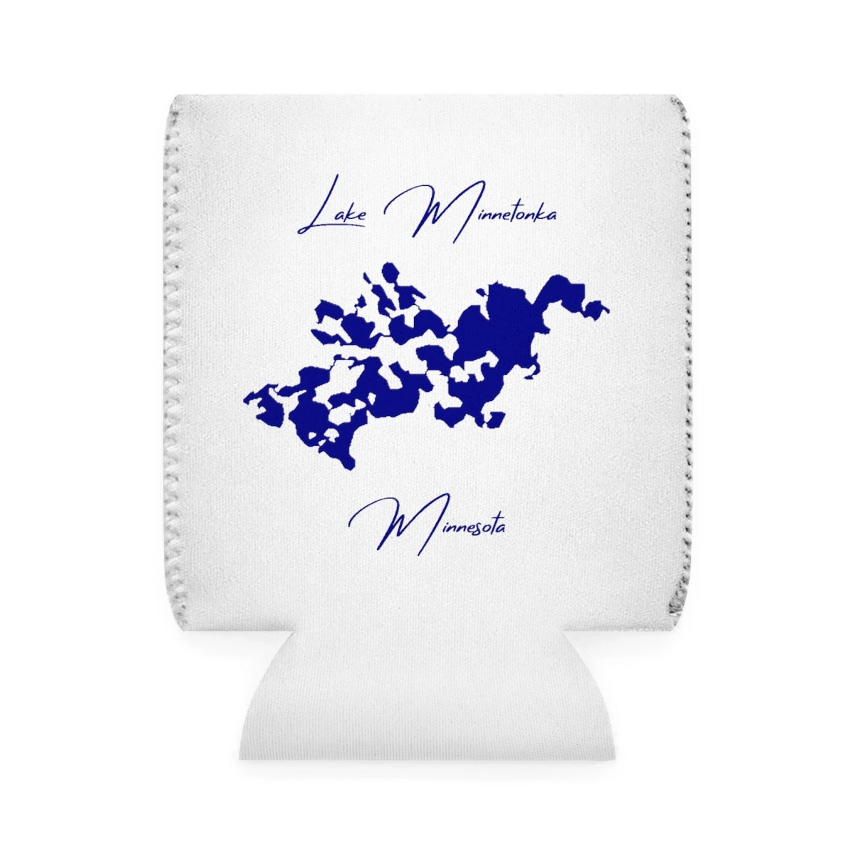 Minnesota  Lake  Minnetonka  Can  Koozie  front  position  view  from  front-1  white.webp