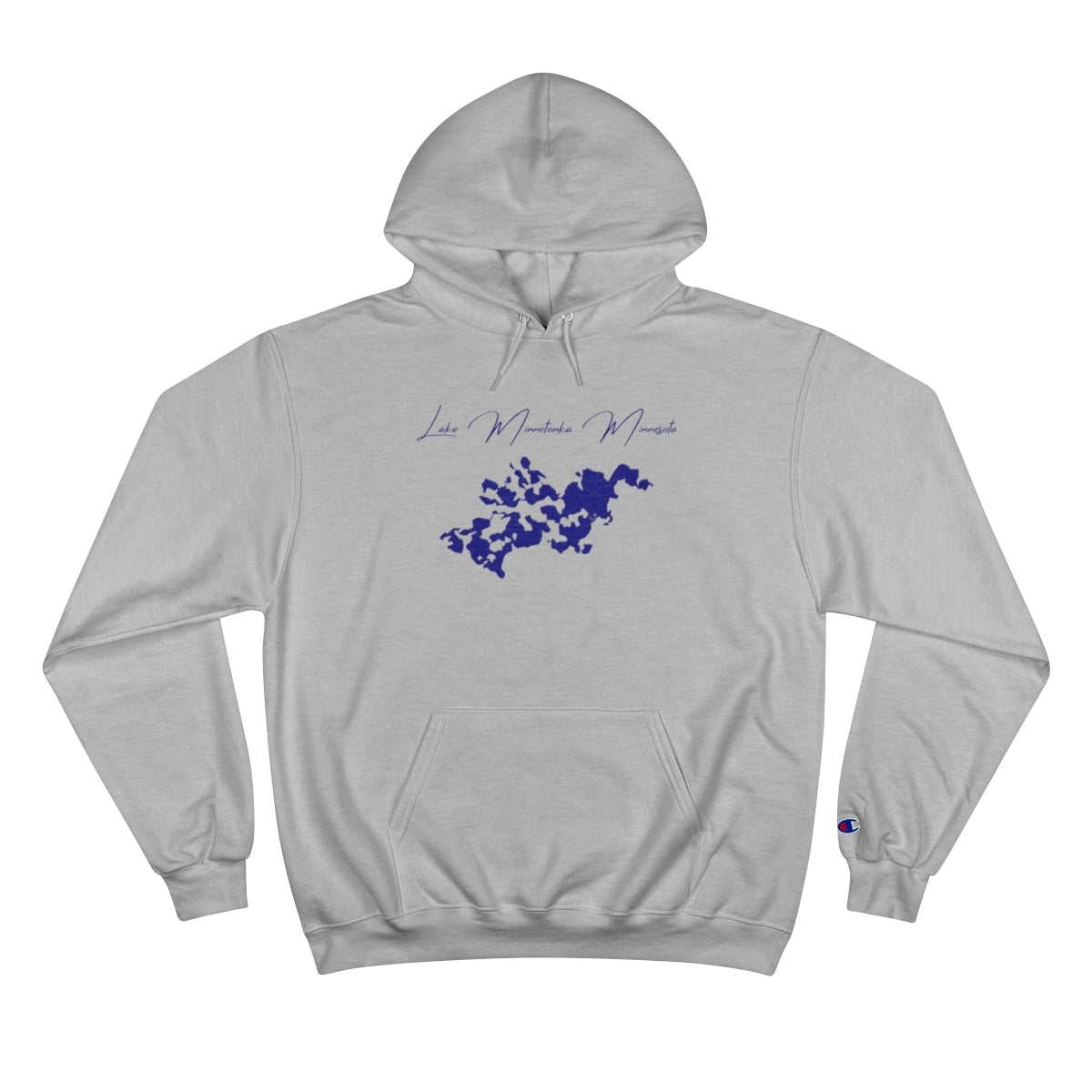 Minnesota  Lake  Minnetonka  Hoodie  front  position  view  from  front  light  steel.webp