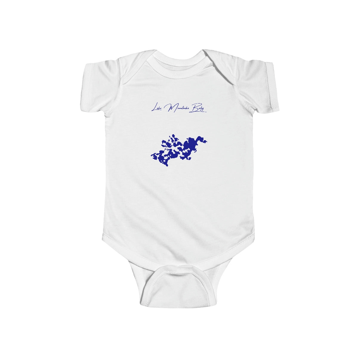 Minnesota  Lake  Minnetonka  Onesie  front  position  view  from  front  white.webp