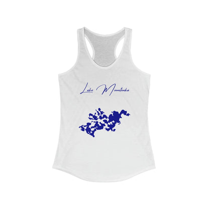 Minnesota  Lake  Minnetonka  Racerback-Tank  front  position  view  from  front  solid  white.webp