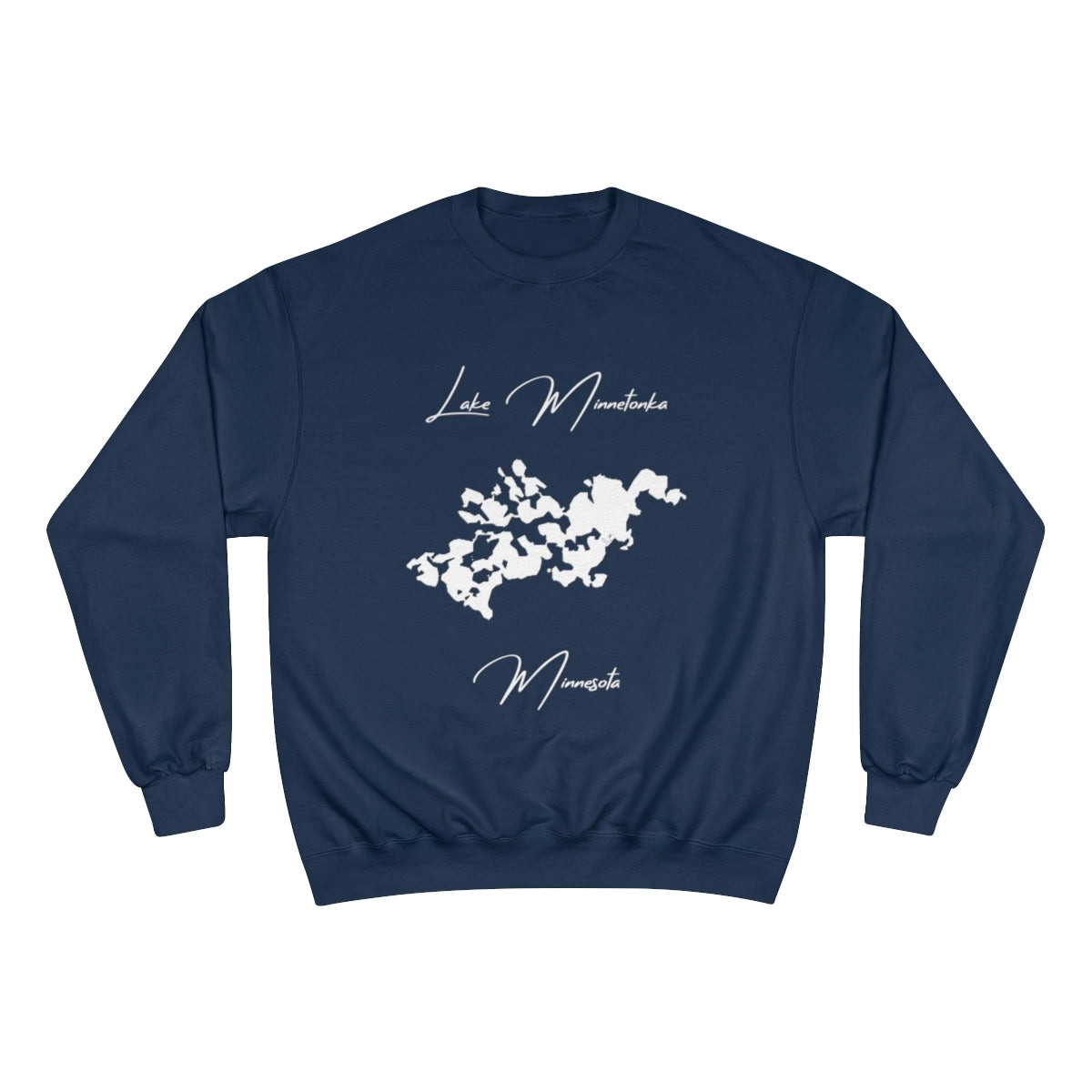Minnesota  Lake  Minnetonka  Sweatshirt  front  position  view  from  front  navy.webp