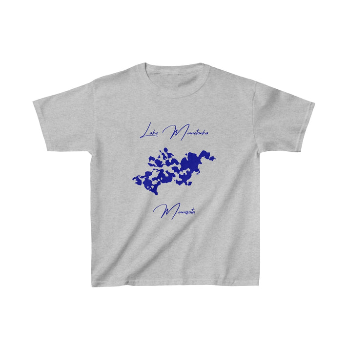 Minnesota  Lake  Minnetonka  Youth  T-shirt  front  position  view  from  front  sport  grey.webp