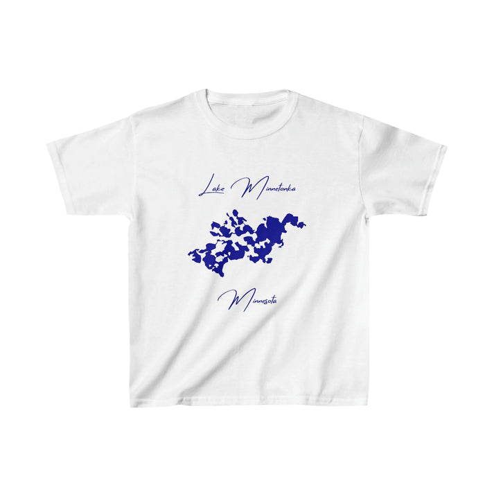 Minnesota  Lake  Minnetonka  Youth  T-shirt  front  position  view  from  front  white.webp