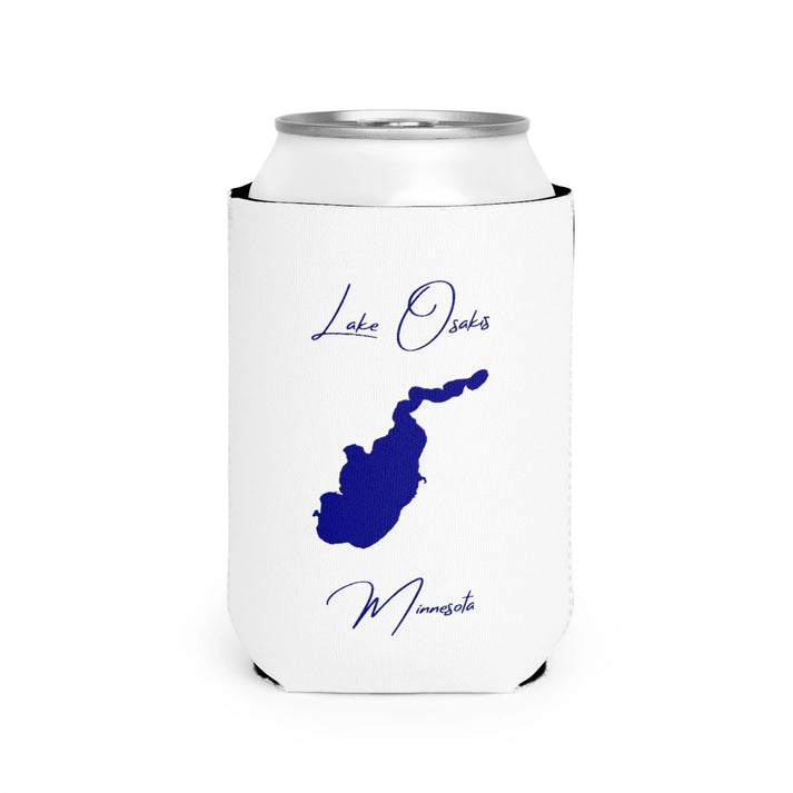 Minnesota  Lake  Osakis  Can  Koozie  front  position  view  from  front-2  white.webp