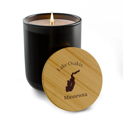 Minnesota  Lake  Osakis  Engraved  Candle  other  position  view  from  front  true  noir  (matte).webp