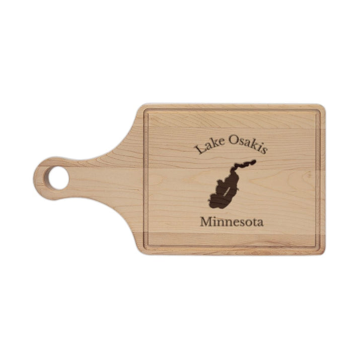 Minnesota  Lake  Osakis  Engraved  Cutting  Board  front  position  view  from  front  maple.webp
