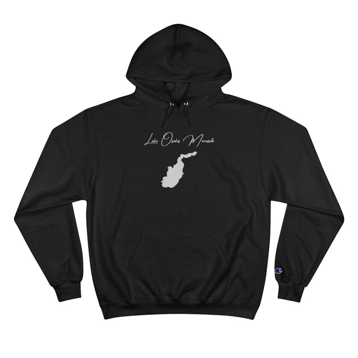 Minnesota  Lake  Osakis  Hoodie  front  position  view  from  front  black.webp