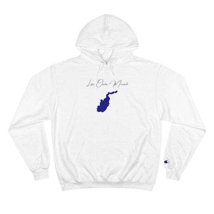 Minnesota  Lake  Osakis  Hoodie  front  position  view  from  front  white.webp