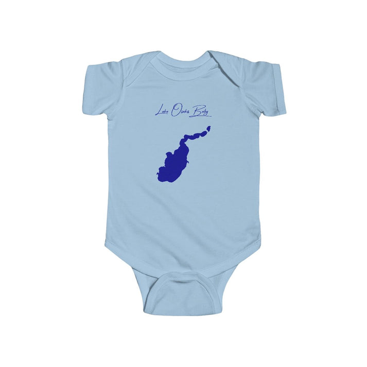 Minnesota  Lake  Osakis  Onesie  front  position  view  from  front  light  blue.webp