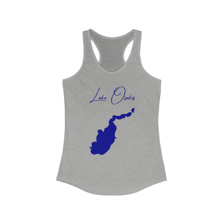 Minnesota  Lake  Osakis  Racerback-Tank  front  position  view  from  front  heather  grey.webp