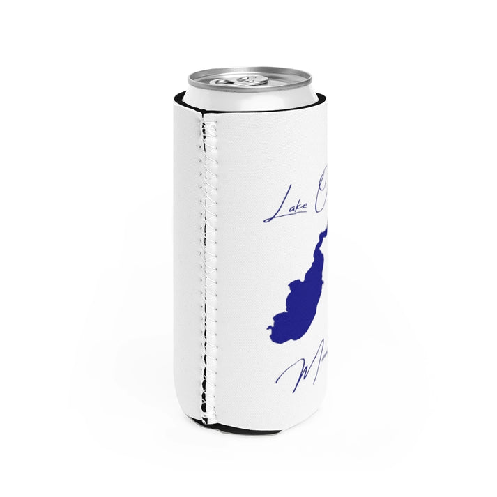 Minnesota  Lake  Osakis  Slim  Can  Koozie  all  position  view  from  right  white.webp