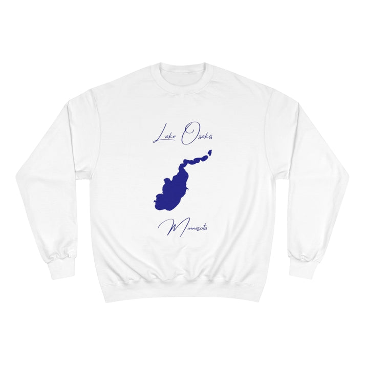 Minnesota  Lake  Osakis  Sweatshirt  front  position  view  from  front  white.webp