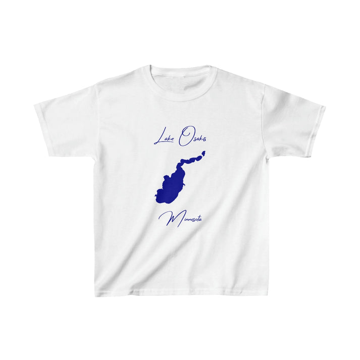 Minnesota  Lake  Osakis  Youth  T-shirt  front  position  view  from  front  white.webp
