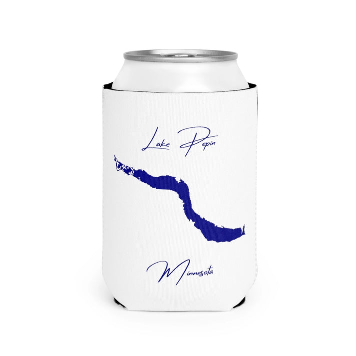 Minnesota  Lake  Pepin  Can  Koozie  front  position  view  from  front-2  white.webp