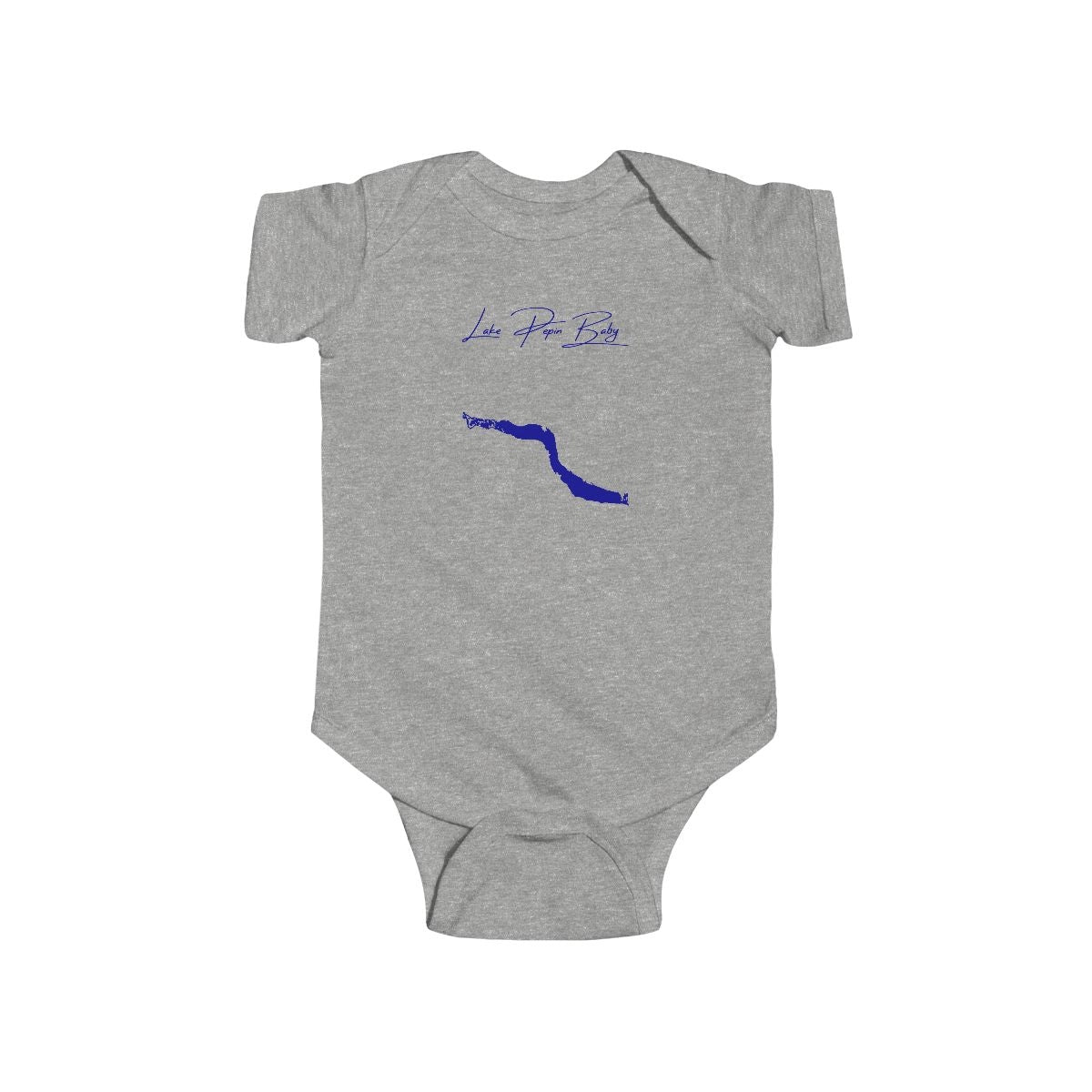 Minnesota  Lake  Pepin  Onesie  front  position  view  from  front  heather.webp