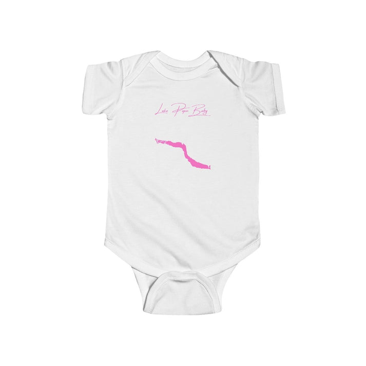 Minnesota  Lake  Pepin  Onesie  front  position  view  from  front  white.webp