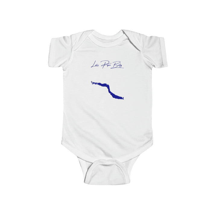 Minnesota  Lake  Pepin  Onesie  front  position  view  from  front  white.webp