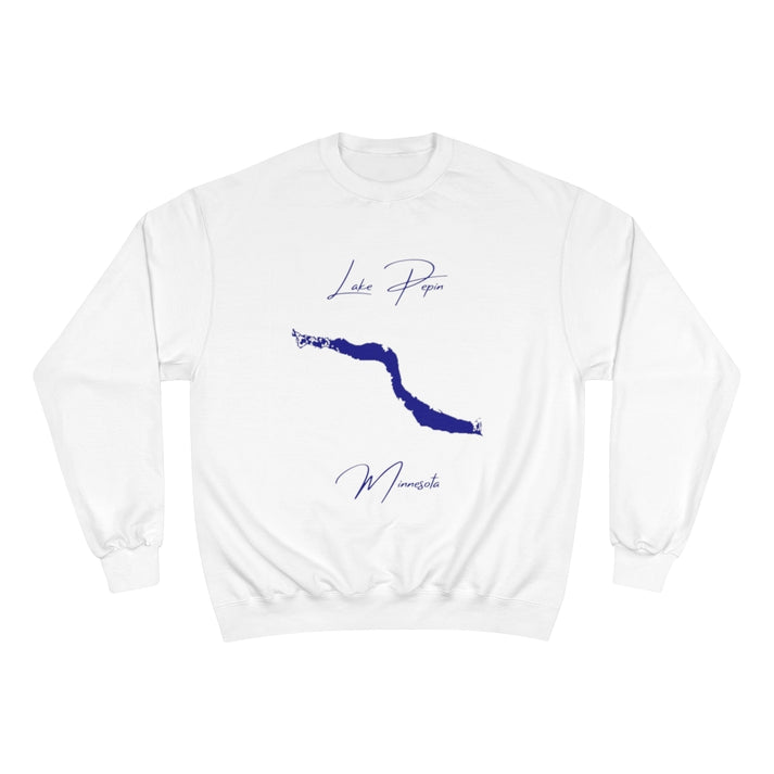 Minnesota  Lake  Pepin  Sweatshirt  front  position  view  from  front  white.webp