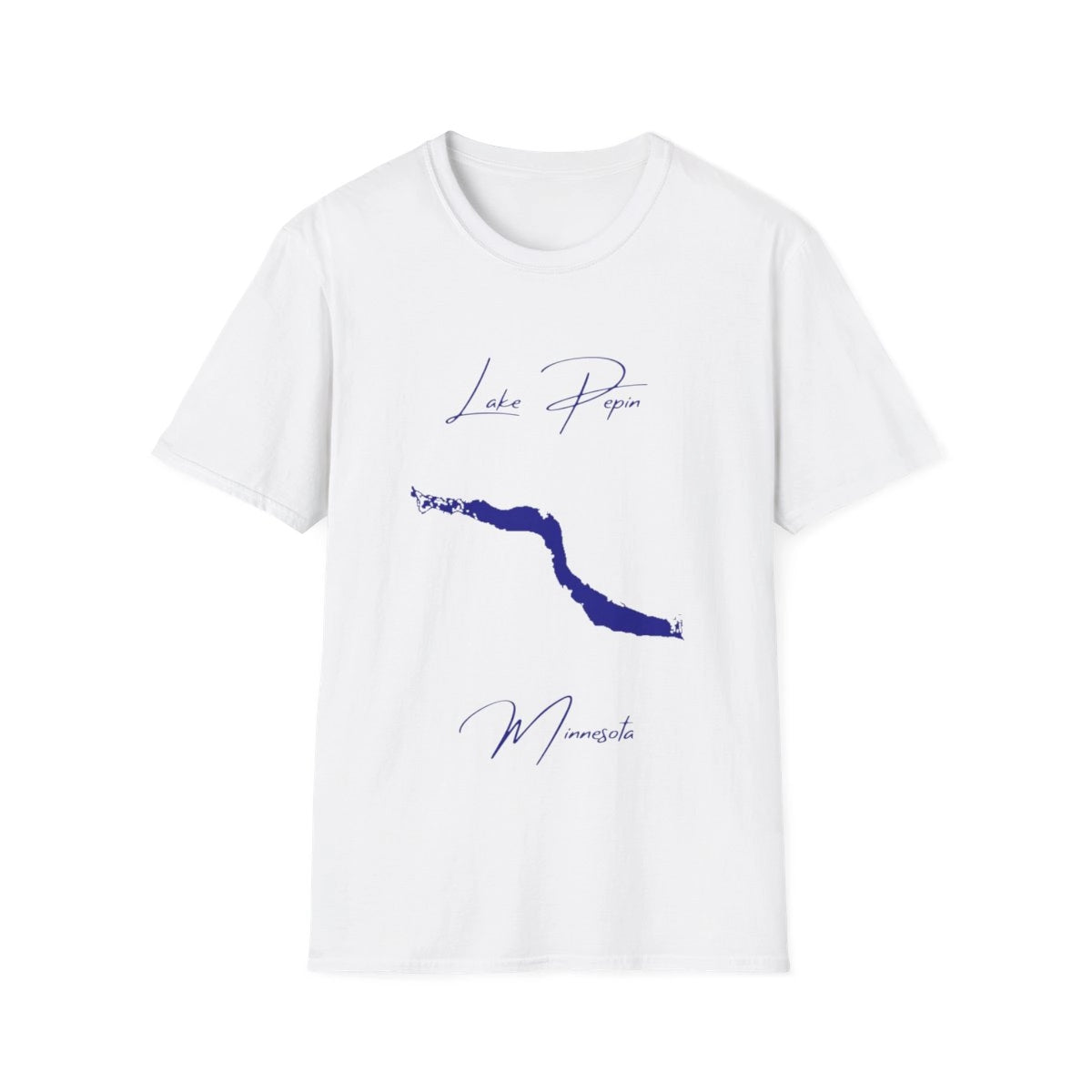 Minnesota  Lake  Pepin  T-shirt  front  position  view  from  front  white.webp