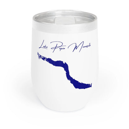 Minnesota  Lake  Pepin  Wine  Tumbler  front  position  view  from  front  white.webp