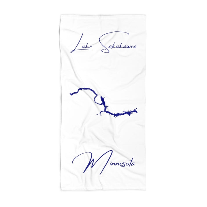 Minnesota  Lake  Sakakawea  Beach  Towel  front  position  view  from  front  36  x  72.webp