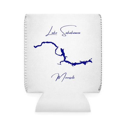 Minnesota  Lake  Sakakawea  Can  Koozie  front  position  view  from  front-1  white.webp