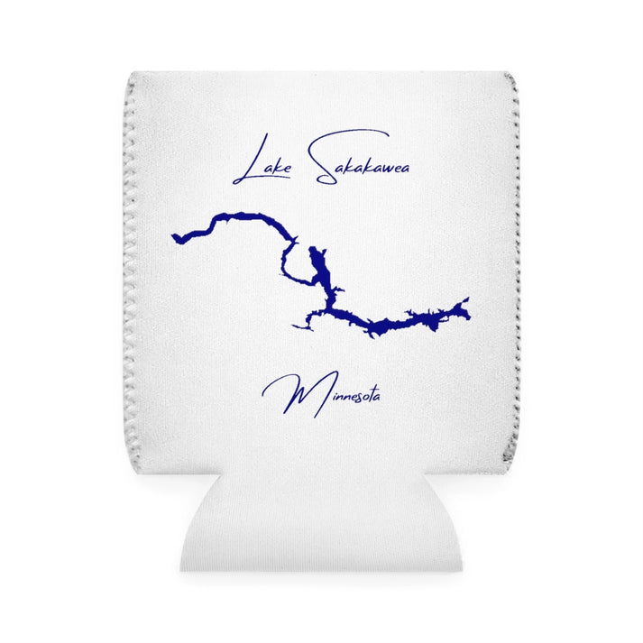 Minnesota  Lake  Sakakawea  Can  Koozie  front  position  view  from  front-1  white.webp