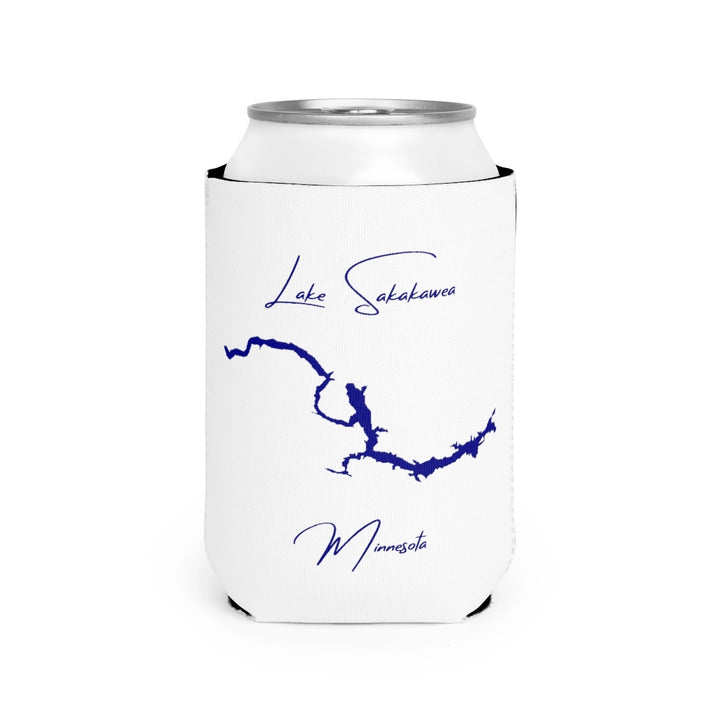 Minnesota  Lake  Sakakawea  Can  Koozie  front  position  view  from  front-2  white.webp