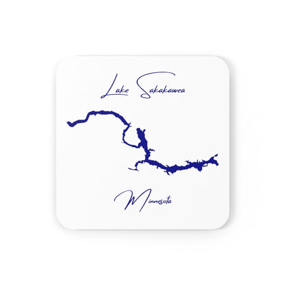 Minnesota  Lake  Sakakawea  Coaster  Set  front  position  view  from  front  3.75  x  3.75.webp