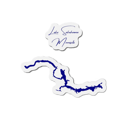 Minnesota  Lake  Sakakawea  Die  Cut  Magnet  front  position  view  from  front  4  x  4.webp