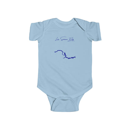 Minnesota  Lake  Sakakawea  Onesie  front  position  view  from  front  light  blue.webp