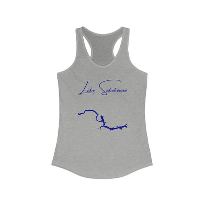 Minnesota  Lake  Sakakawea  Racerback-Tank  front  position  view  from  front  heather  grey.webp