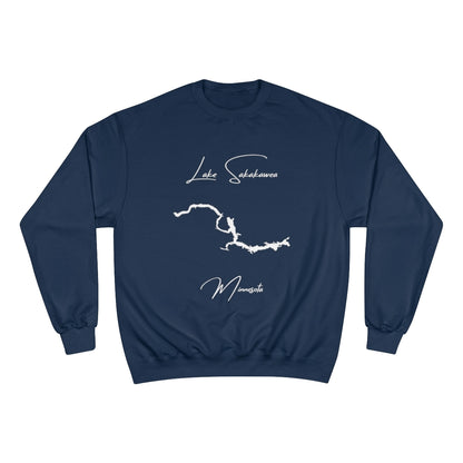 Minnesota  Lake  Sakakawea  Sweatshirt  front  position  view  from  front  navy.webp