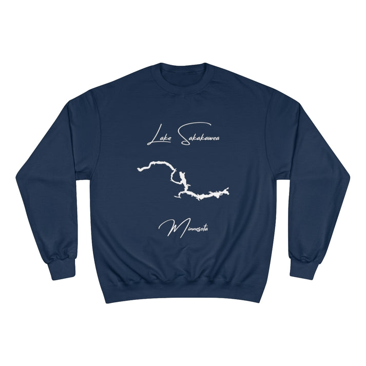 Minnesota  Lake  Sakakawea  Sweatshirt  front  position  view  from  front  navy.webp