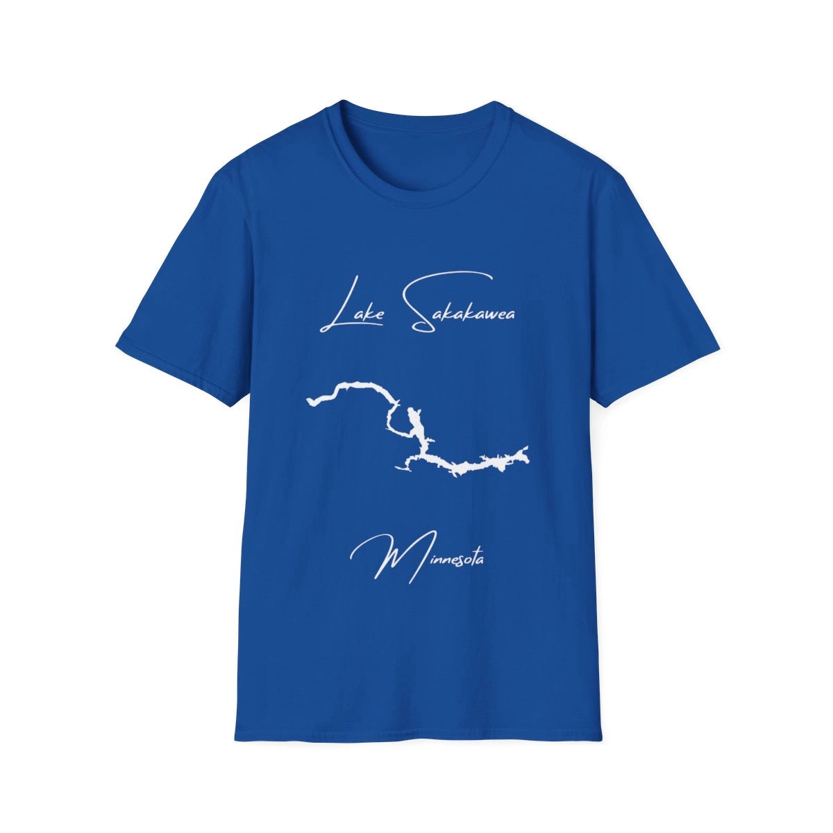 Minnesota  Lake  Sakakawea  T-shirt  front  position  view  from  front  royal.webp