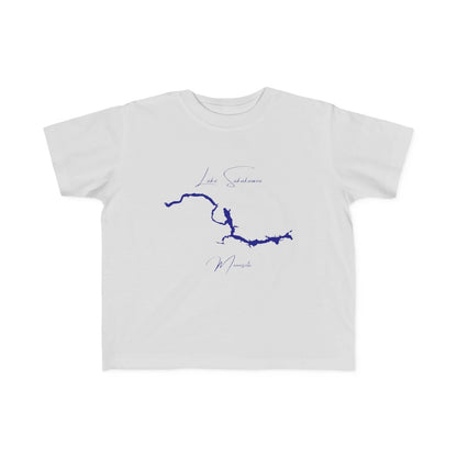 Minnesota  Lake  Sakakawea  Toddler  T-shirt  front  position  view  from  front  silver.webp