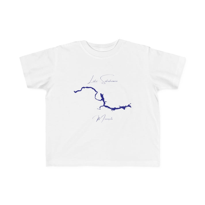 Minnesota  Lake  Sakakawea  Toddler  T-shirt  front  position  view  from  front  white.webp