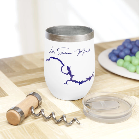 Minnesota  Lake  Sakakawea  Wine  Tumbler  other  position  view  from  context  white.webp