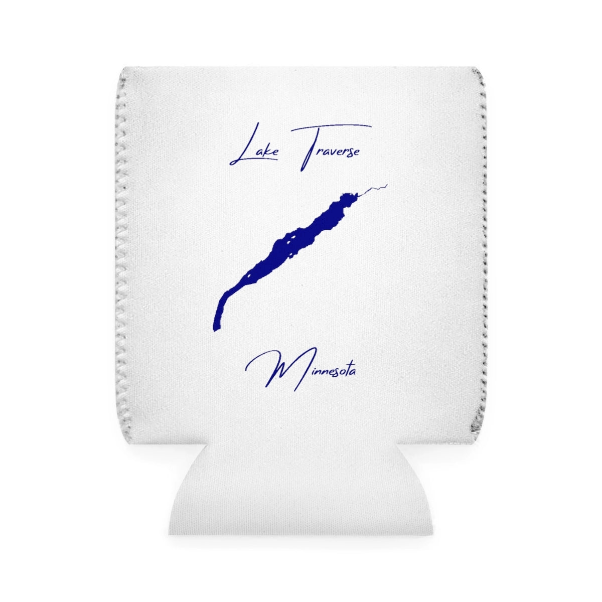 Minnesota  Lake  Traverse  Can  Koozie  front  position  view  from  front-1  white.webp