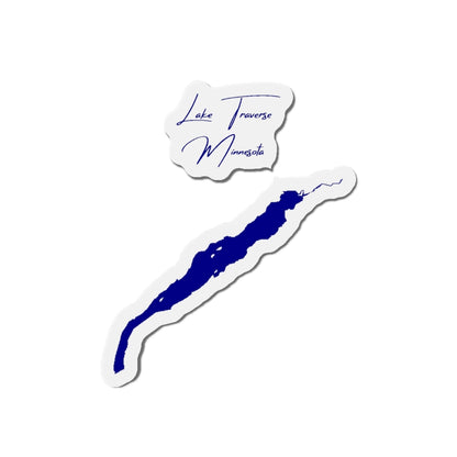 Minnesota  Lake  Traverse  Die  Cut  Magnet  front  position  view  from  front  4  x  4.webp