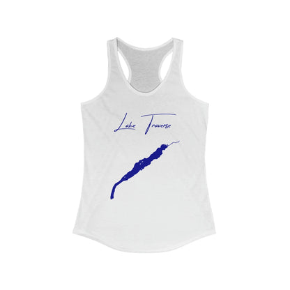 Minnesota  Lake  Traverse  Racerback-Tank  front  position  view  from  front  solid  white.webp