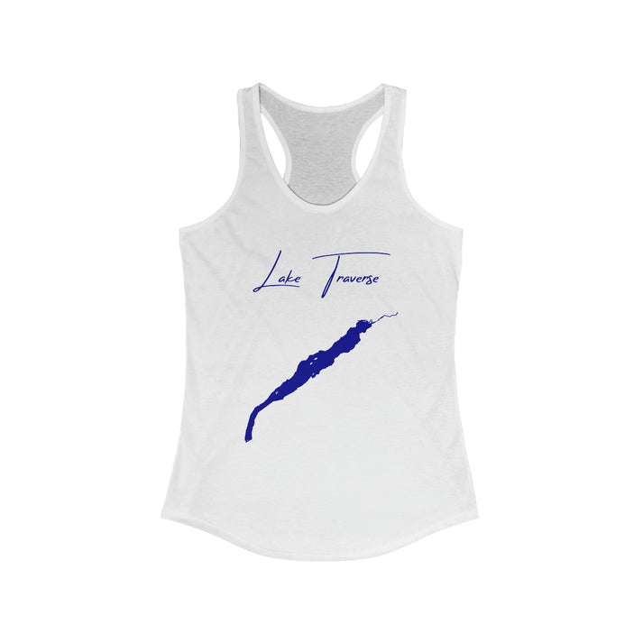 Minnesota  Lake  Traverse  Racerback-Tank  front  position  view  from  front  solid  white.webp