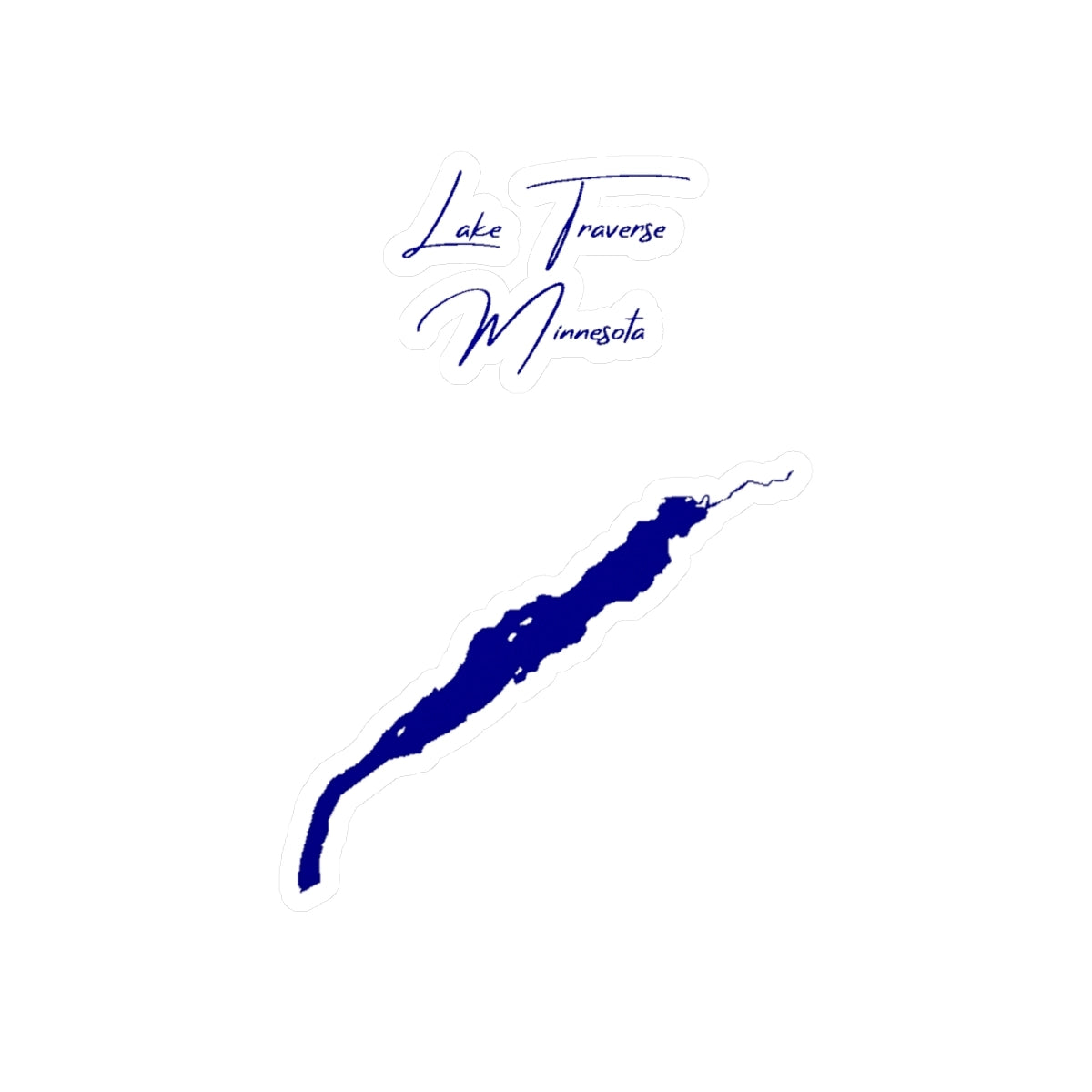 Minnesota  Lake  Traverse  Vinyl  Decal  other  position  view  from  front  4  x  6.webp