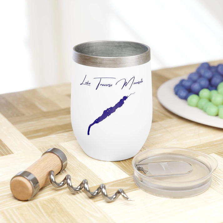 Minnesota  Lake  Traverse  Wine  Tumbler  other  position  view  from  context  white.webp