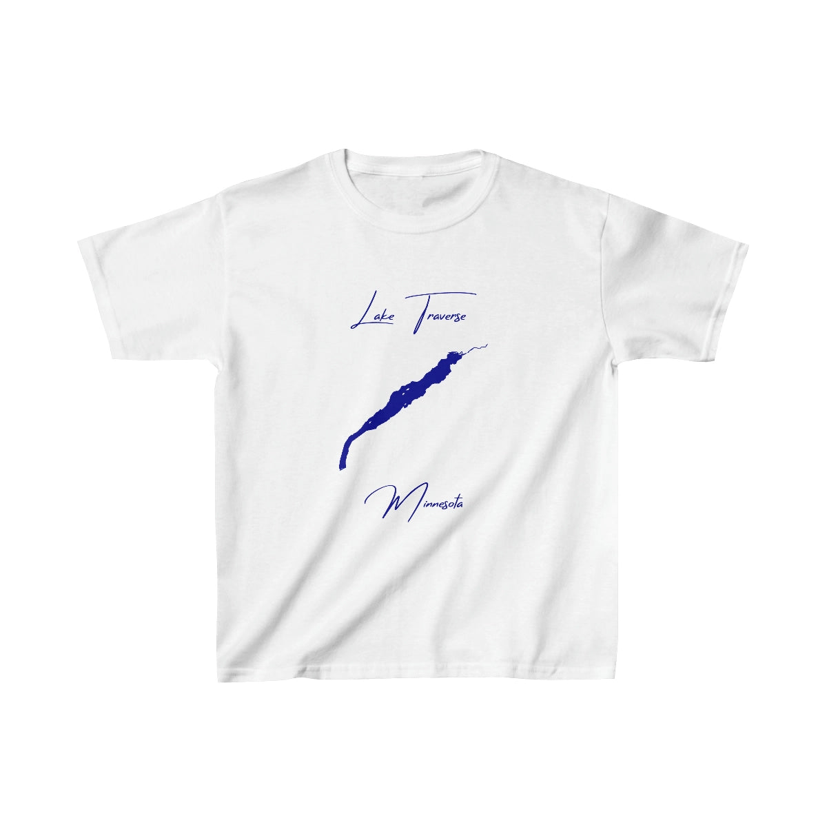 Minnesota  Lake  Traverse  Youth  T-shirt  front  position  view  from  front  white.webp