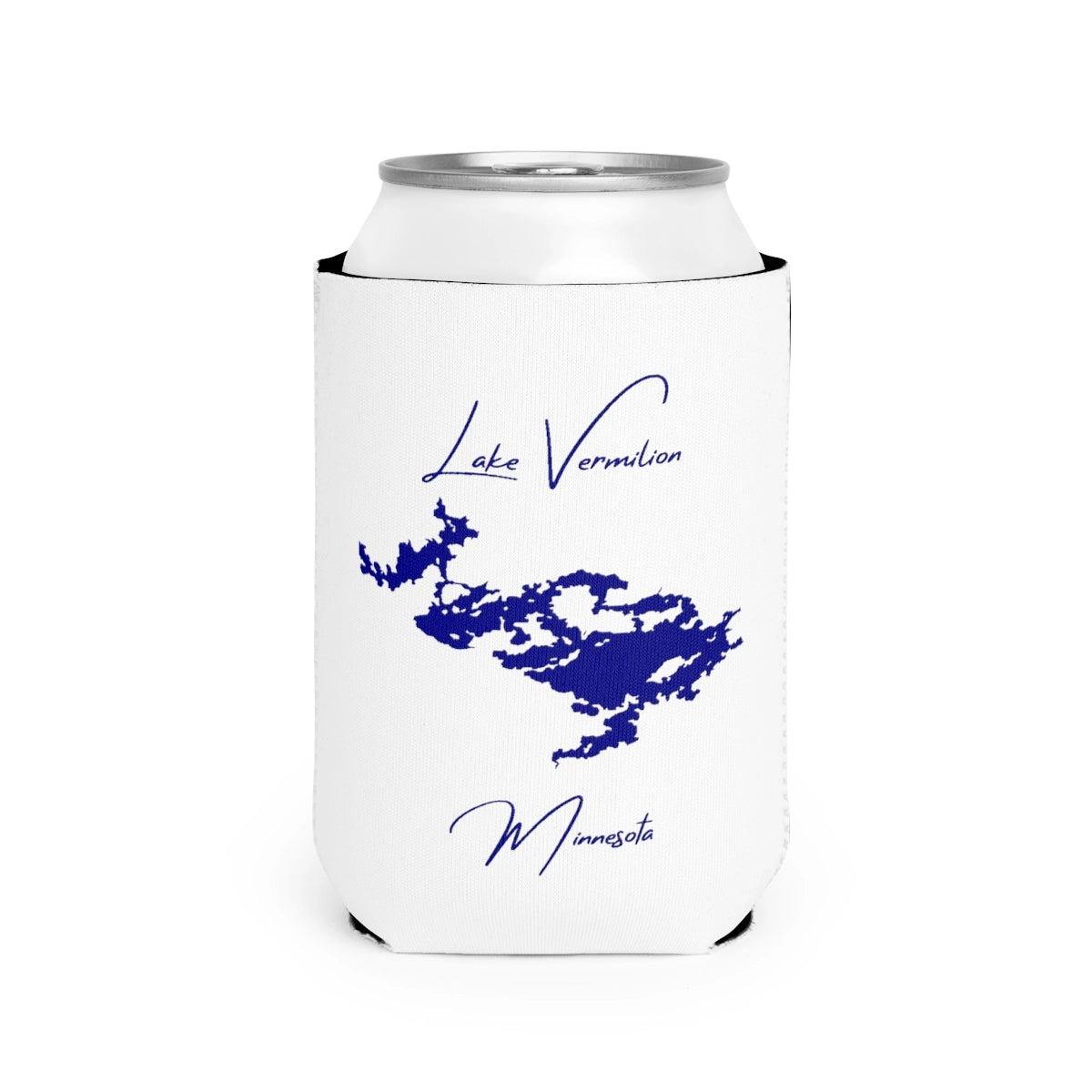 Minnesota  Lake  Vermilion  Can  Koozie  front  position  view  from  front-2  white.webp