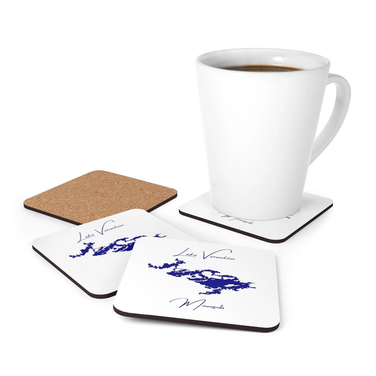 Minnesota  Lake  Vermilion  Coaster  Set  front  position  view  from  context-1  3.75  x  3.75.webp