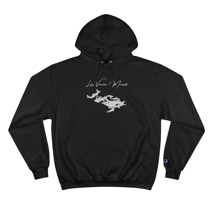 Minnesota  Lake  Vermilion  Hoodie  front  position  view  from  front  black.webp
