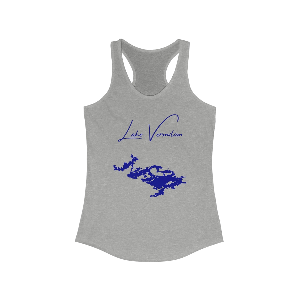 Minnesota  Lake  Vermilion  Racerback-Tank  front  position  view  from  front  heather  grey.webp