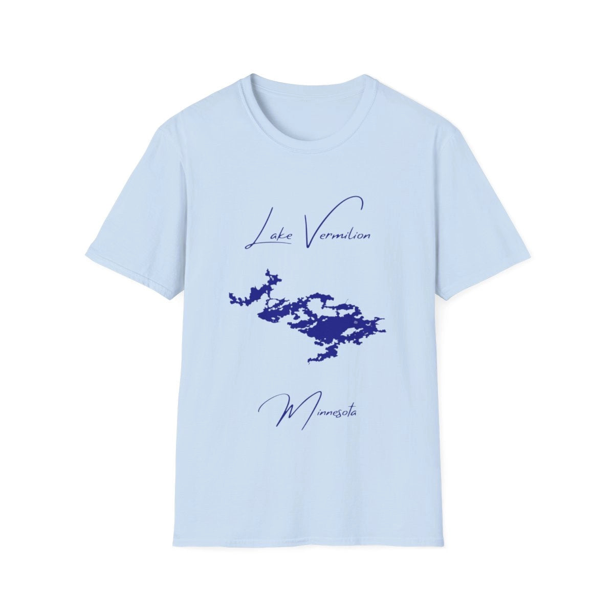 Minnesota  Lake  Vermilion  T-shirt  front  position  view  from  front  light  blue.webp